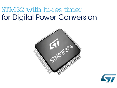 foto Microcontroladores, de STMicroelectronics, para conversión de potencia digital en aplicaciones cloud.
